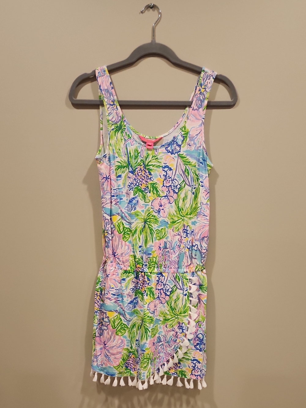 Lilly Pulitzer Pink-Label Multicolor Floral Romper, Size XS